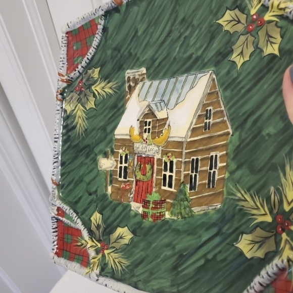 Certified International, Susan Winget Holiday Lodge Serving Plate 11.5" - Picture 5 of 7